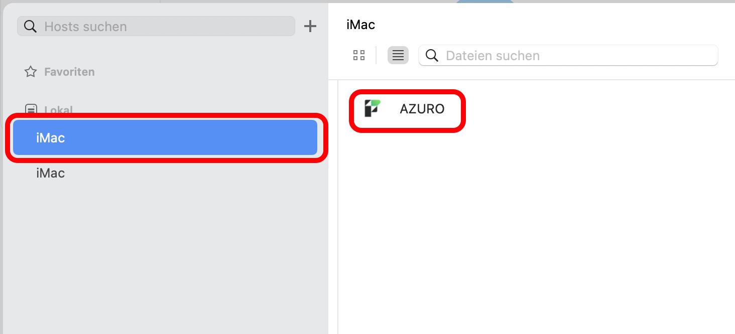 FileMaker Host hinzufügen - Datei anzeigen FileMaker Host hinzufügen - Datei anzeigen