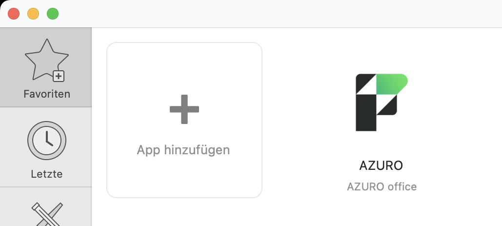 FileMaker Host hinzufügen - Favoriten FileMaker Host hinzufügen - Favoriten