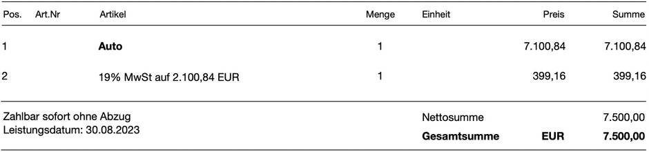 Differenzbesteuerung Rechnungssoftware Differenzbesteuerung Rechnungssoftware